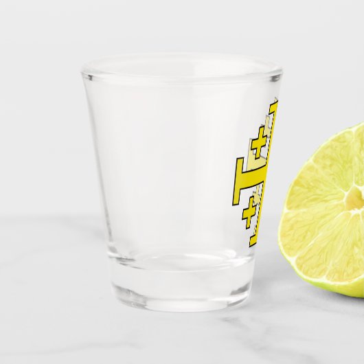 Jerusalem kruis shot glas (Links)