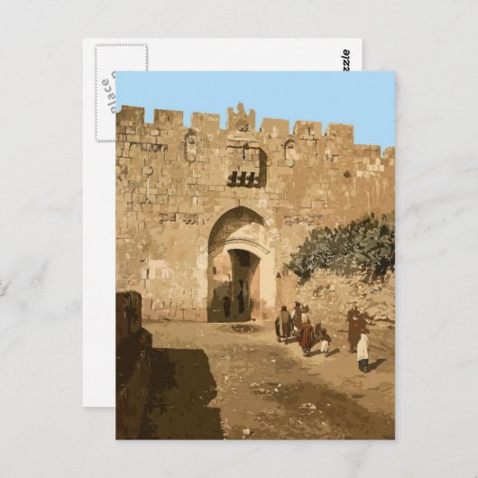 Jerusalem - Leeuwengte Briefkaart (Voorkant / Achterkant)