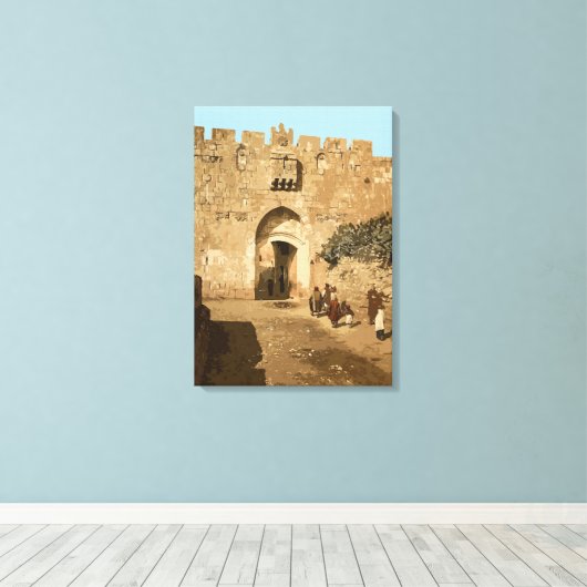 Jerusalem - Leeuwengte Canvas Afdruk (Insitu (Houten vloer))