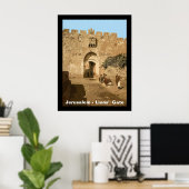 Jerusalem - Leeuwengte Poster (Thuiskantoor)