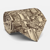 Jerusalem, Medieval Woodcut Stropdas (Opgerold)