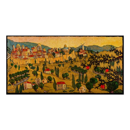 Jerusalem of Gold, Jonathan Kis-Lev Poster Perfect Poster (Voorkant)