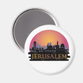 Jerusalem Old City Skyline - Israel Travel Magneet (Voorkant / Achterkant)