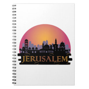 Jerusalem Old City Skyline - Israel Travel Notitieboek