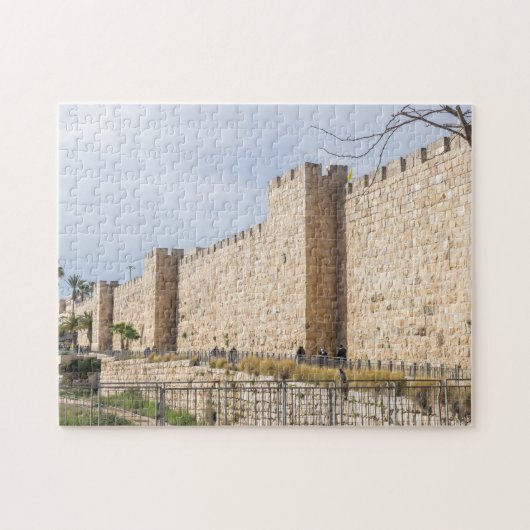 Jerusalem Old City Walls puzzel (Horizontaal)