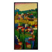 Jerusalem op Dawn, Jonathan Kis-Lev Printed Canvas Perfect Poster (Voorkant)