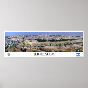 Jerusalem Panoramisch Poster