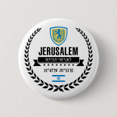 Jerusalem Ronde Button 5,7 Cm (Voorkant)