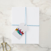 Jerusalem Skyline Cadeaulabel (Met Touw)