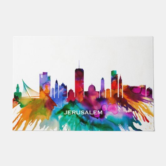 Jerusalem Skyline Deurmat (Voorkant)