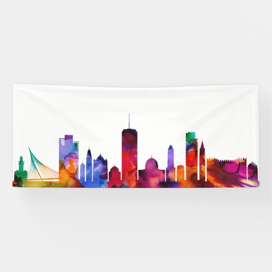 Jerusalem Skyline Spandoek (Horizontaal)