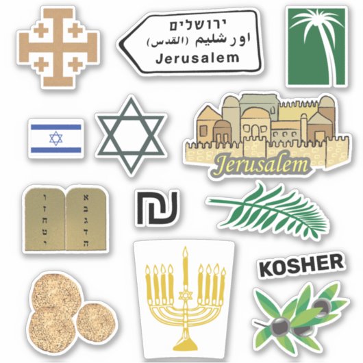 Jerusalem Sticker Pack Travel Journal Starter Kit (Voorkant)