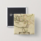 Jerusalem Vierkante Button 5,1 Cm (Voorkant /achterkant)