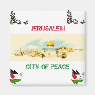 Jérusalem Ville De P[Eace Fridge Magnet Souvenir