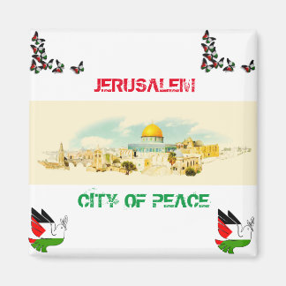 Jérusalem Ville De P[Eace Fridge Magnet Souvenir