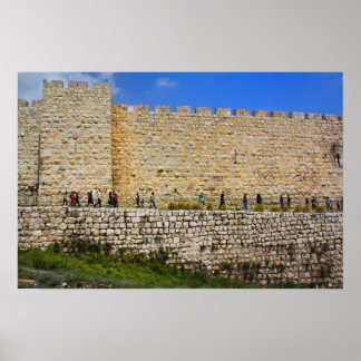 Jerusalem Walls Poster
