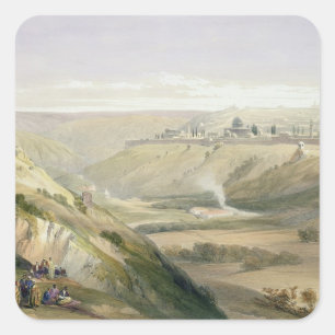Jeruzalem, 5 april 1839, bord 18 van deel I Vierkante Sticker