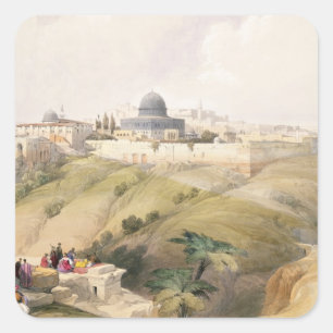 Jeruzalem, 9 april 1839, bord 16 van deel I Vierkante Sticker
