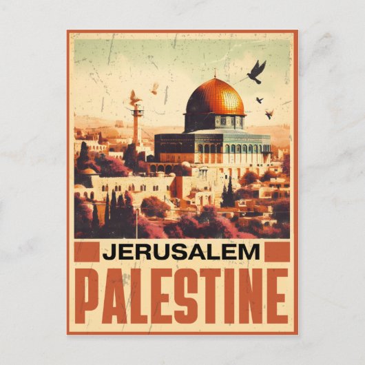 Jeruzalem Al-Aqsa Moskee Koepel van de Rots Briefkaart (Voorkant)