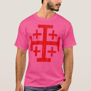 Jeruzalem Cross verdrietig T-shirt