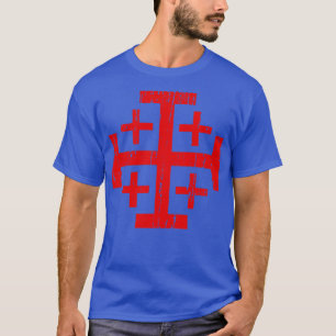 Jeruzalem Cross verdrietig T-shirt