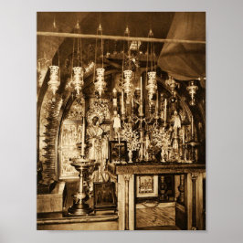 Jeruzalem - de kerk van de Heilige Sepulcher Poster