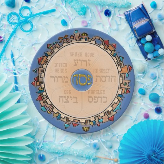 Jeruzalem eindelijk (Seder) Papieren Bordje (Feest)