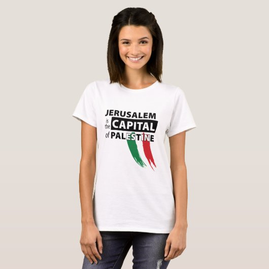 Jeruzalem is de hoofdstad van het Palestijnse T-sh T-shirt (Voorkant volledig)