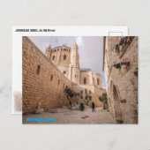 JERUZALEM, ISRAEL BRIEFKAART (Voorkant / Achterkant)