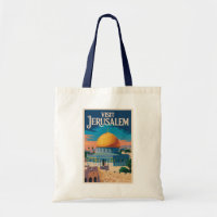 Jeruzalem Israël Illustratie Reis Kunst Vintage