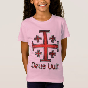Jeruzalem Ridder Tempeliers Kruis Christelijk T-shirt