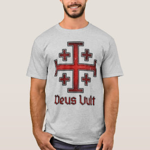 Jeruzalem Ridder Tempeliers Kruis Christelijk T-shirt