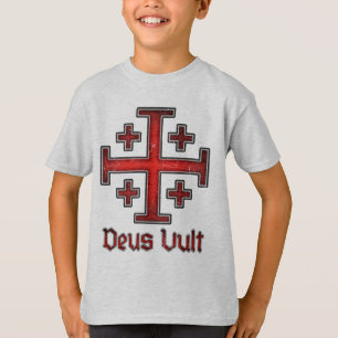 Jeruzalem Ridder Tempeliers Kruis Christelijk T-shirt