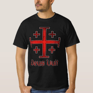 Jeruzalem Ridder Tempeliers Kruisvaarder Kruis Chr T-shirt