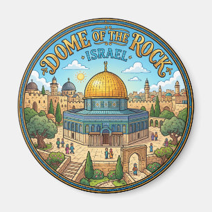 Jeruzalem Rotskoepel Israël Magneet
