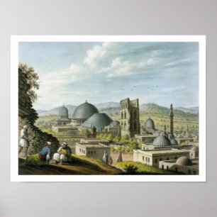 Jeruzalem uit het westen, pub. door William Watts, Poster