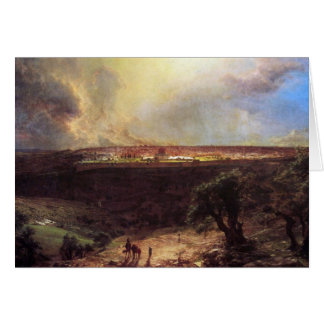 Jeruzalem van de berg Olijven door de kerk