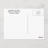 Jeruzalem zoals het er uitzag ongeveer 1891. briefkaart (Achterkant)