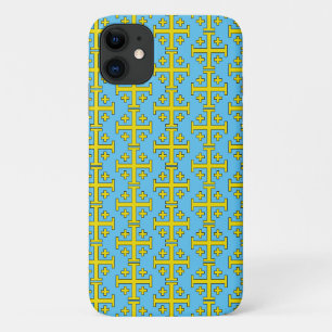 Jeruzalemkruis Vijfvoudig kruis van Christus iPhone 11 Hoesje