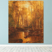 JERVIS McENTEE - Herfst in de Catskills - 1873 - Canvas Afdruk (Insitu (Houten vloer))