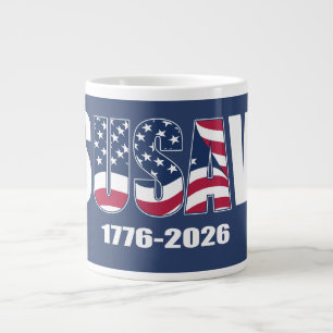 Jes USA vlag 1776-2026 Extra Grote Beker
