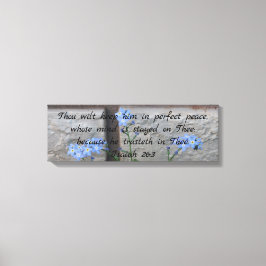 Jesaja 26 vergeet-me-nots canvas afdruk