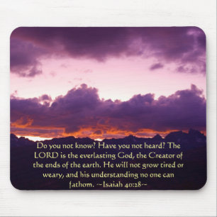 Jesaja 40:28 Sierra Sunset Mousepad Muismat