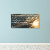 Jesaja 40:31 Bijbel vers canvas print (Insitu (Houten vloer))