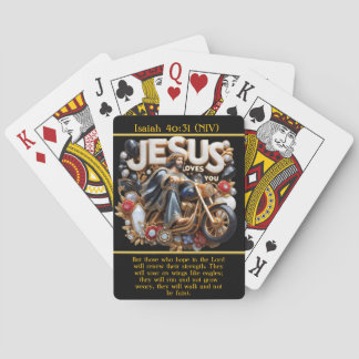 Jesaja 40:31 Ride of Faith AI Art Pokerkaarten