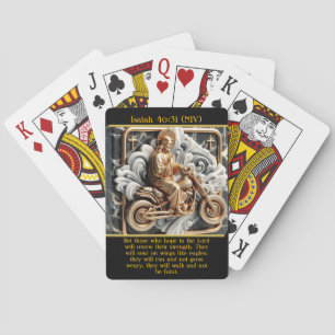 Jesaja 40:31 Rijd door het leven AI Art Pokerkaarten