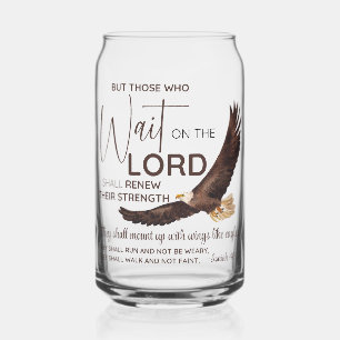 Jesaja 40:31 Zij die wachten op de Schrift van de Blikvorm Glas