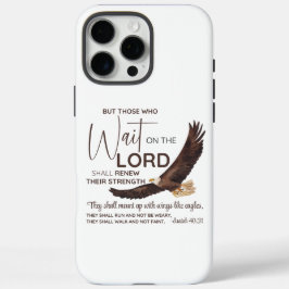 Jesaja 40:31 Zij die wachten op de Schrift van de  iPhone 16 Pro Max Hoesje