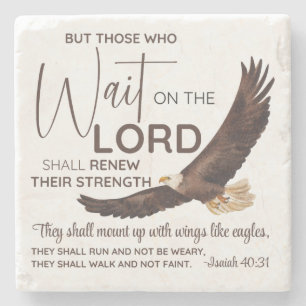 Jesaja 40:31 Zij die wachten op de Schrift van de Stenen Onderzetter