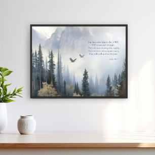 Jesaja 40 31 Zweef als Adelaars Schriftposter Poster